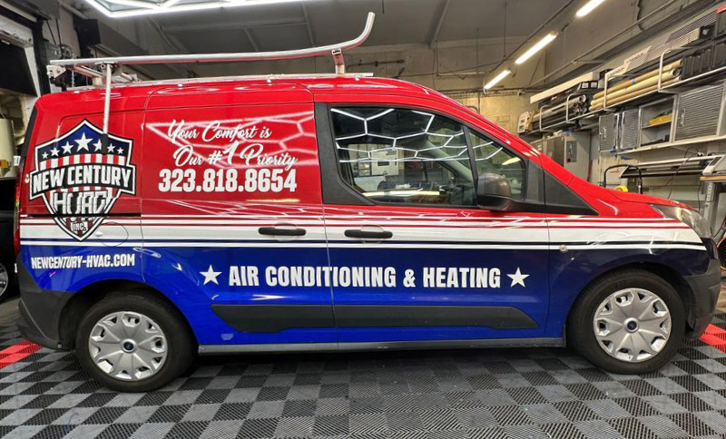 Commercial van wrap example